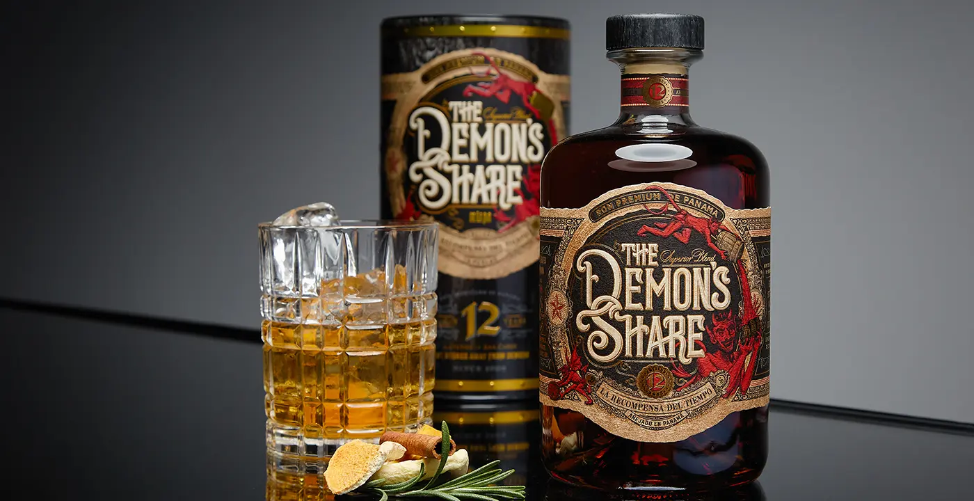the demon's share rum spirit drink 12 y.o. la recompensa del tiempo