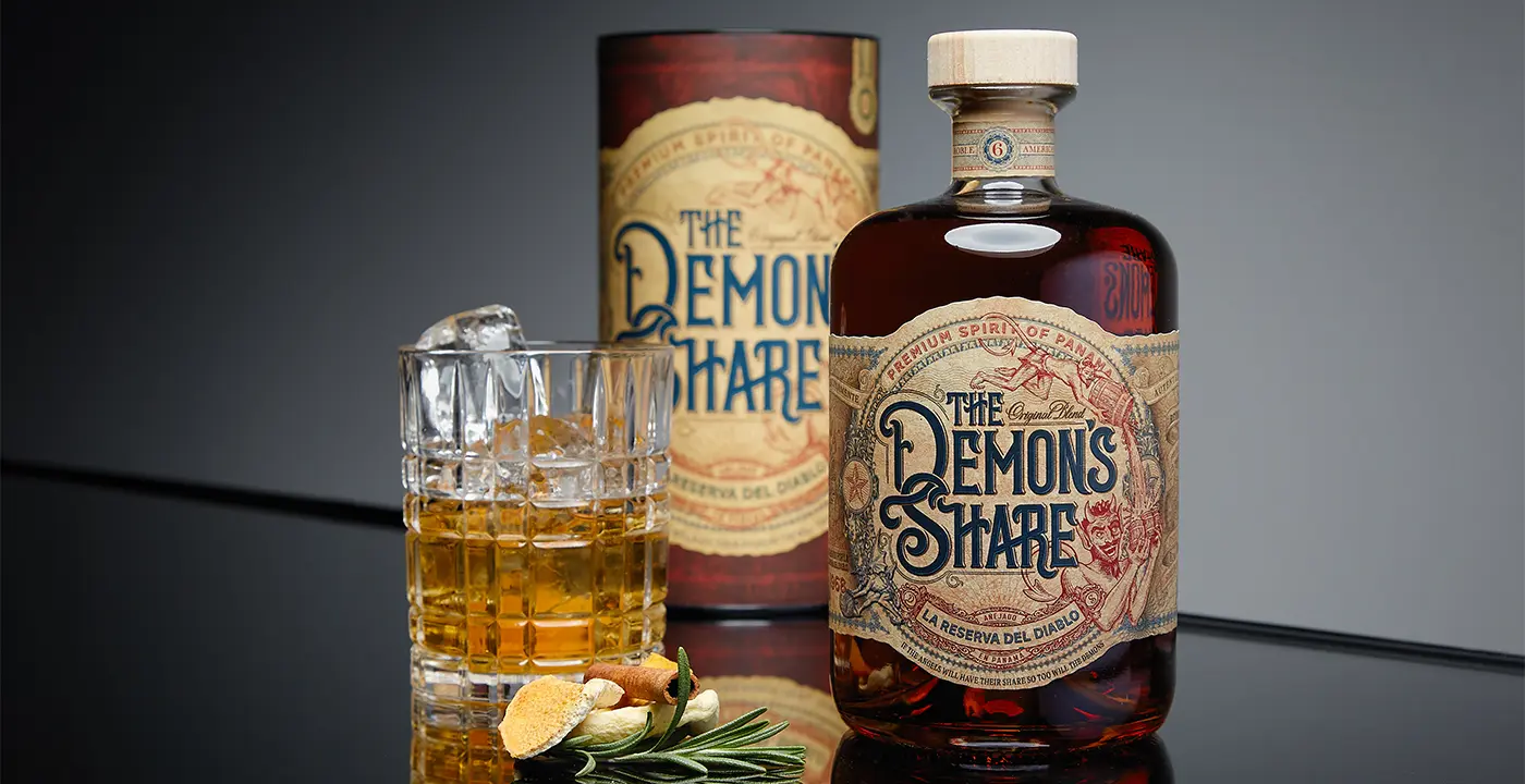 the demon's share rum spirit drink 6 y.o. la reserva del diablo
